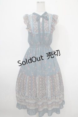 画像1: axes femme / パッチワーク花柄ロングワンピース M グリーン Y-25-04-26-056-AX-OP-SZ-ZY
