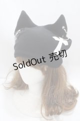 ACDC RAG / 冥闇ネコミミクロスハット  黒 Y-25-04-26-006-PU-AC-SZ-ZY