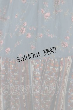 画像3: axes femme / パッチワーク花柄ロングワンピース M グリーン Y-25-04-26-056-AX-OP-SZ-ZY
