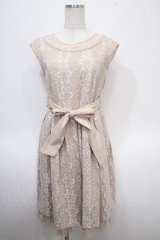 axes femme / 花柄レースワンピース M アワピンク Y-25-04-26-057-AX-OP-SZ-ZY