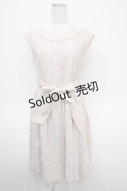 画像1: axes femme / 花柄レースワンピース M アワピンク Y-25-04-26-057-AX-OP-SZ-ZY