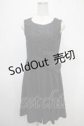 axes femme / レースドッキングワンピース M 黒 Y-25-04-26-058-AX-OP-SZ-ZI