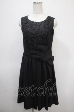 画像1: axes femme / レースドッキングワンピース M 黒 Y-25-04-26-058-AX-OP-SZ-ZY