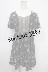 axes femme / レーシー切替スリットチュニ M クロ Y-25-04-26-059-AX-OP-SZ-ZY
