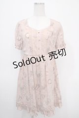 axes femme / レーシー切替スリットチュニ M アワピンク Y-25-04-26-060-AX-OP-SZ-ZI