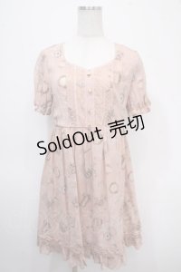 axes femme / レーシー切替スリットチュニ M アワピンク Y-25-04-26-060-AX-OP-SZ-ZI