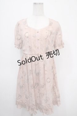 画像1: axes femme / レーシー切替スリットチュニ M アワピンク Y-25-04-26-060-AX-OP-SZ-ZI
