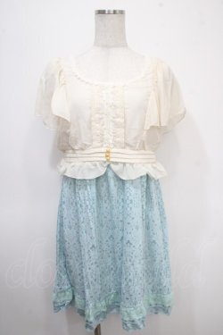 画像1: axes femme / ブラウスドッキングワンピース M サックス Y-25-04-26-061-AX-OP-SZ-ZY