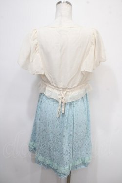画像2: axes femme / ブラウスドッキングワンピース M サックス Y-25-04-26-061-AX-OP-SZ-ZY