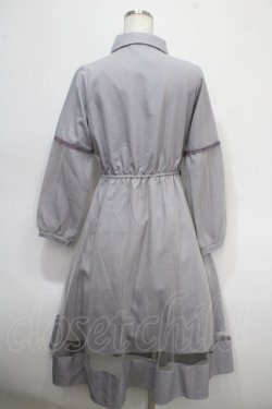 画像2: axes femme POETIQUE / チュール切替ワンピース M ラベンダー Y-25-04-26-063-AX-OP-SZ-ZY