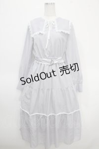 axes femme / セーラー襟ティアードワンピース M ラベンダー Y-25-04-26-066-AX-OP-SZ-ZI