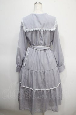 画像2: axes femme / セーラー襟ティアードワンピース M ラベンダー Y-25-04-26-066-AX-OP-SZ-ZY