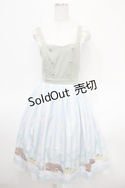 画像1: axes femme POETIQUE / ガトー・ドゥ・セゾンワンピース M サックス Y-25-04-26-069-AX-OP-SZ-ZI