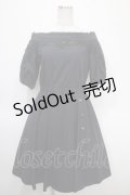 axes femme / レース切替オフショルワンピース M 紺 Y-25-04-26-076-AX-OP-SZ-ZY