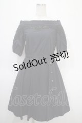 axes femme / レース切替オフショルワンピース M 紺 Y-25-04-26-076-AX-OP-SZ-ZY