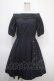 画像1: axes femme / レース切替オフショルワンピース M 紺 Y-25-04-26-076-AX-OP-SZ-ZY (1)