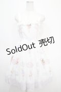 axes femme kawaii / アイス柄ジャンパースカート M 白 Y-25-04-26-077-AX-OP-SZ-ZY