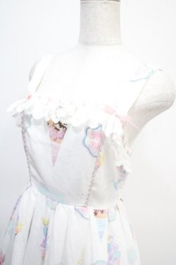 画像3: axes femme kawaii / アイス柄ジャンパースカート M 白 Y-25-04-26-077-AX-OP-SZ-ZY
