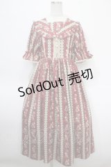 axes femme kawaii / ローズベリーガーデンワンピ  ワイン Y-25-04-26-080-AX-OP-SZ-ZY