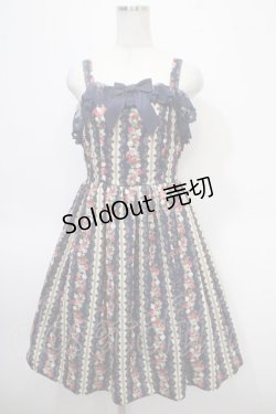 画像1: axes femme kawaii / ローズベリーガーデンジャンスカ  紺 Y-25-04-26-081-AX-OP-SZ-ZI