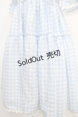 画像4: axes femme kawaii / ギンガムチェック柄ワンピース M サックス Y-25-04-26-083-AX-OP-SZ-ZY