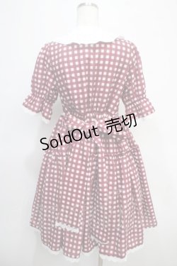 画像2: axes femme kawaii / ギンガムチェック柄ワンピース M 赤 Y-25-04-26-085-AX-OP-SZ-ZI
