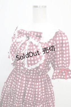 画像3: axes femme kawaii / ギンガムチェック柄ワンピース M 赤 Y-25-04-26-085-AX-OP-SZ-ZI