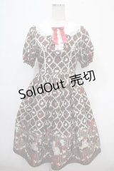 axes femme kawaii / ベリーフィールズワンピース M 茶 Y-25-04-26-087-AX-OP-SZ-ZI