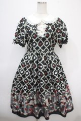 axes femme kawaii / ベリーフィールズワンピース M 黒 Y-25-04-26-088-AX-OP-SZ-ZI