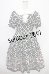axes femme kawaii / ベリーフィールズワンピース M 黒 Y-25-04-26-088-AX-OP-SZ-ZI