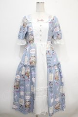 axes femme kawaii / 10thアニバーサリーワンピース  サックス Y-25-04-26-090-AX-OP-SZ-ZI