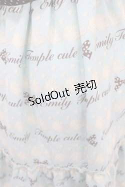 画像3: Emily Temple cute / ジョーゼットロゴ＆クリームワンピース  サックス Y-25-04-26-096-ET-OP-SZ-ZY