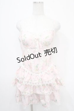 画像1: LACEMADE / サマーラブソング　コルセットドレス  ピンク Y-25-04-26-101-LO-OP-SZ-ZY