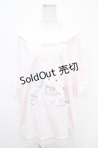 NOEMIE / バブうさ袖スピンドルセーラーチュニックTシャツ M ピンク Y-25-04-26-103-LO-OP-SZ-ZS