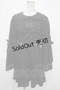 Jamieエーエヌケー / リボンが5つおひめさまワンピース M 黒 Y-25-04-26-104-LO-OP-SZ-ZY