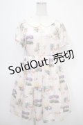 Leur Getter / Flower Card袖付ワンピース  ピンク Y-25-04-26-106-LU-OP-SZ-ZY