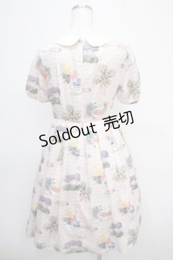 画像2: Leur Getter / Flower Card袖付ワンピース  ピンク Y-25-04-26-106-LU-OP-SZ-ZY
