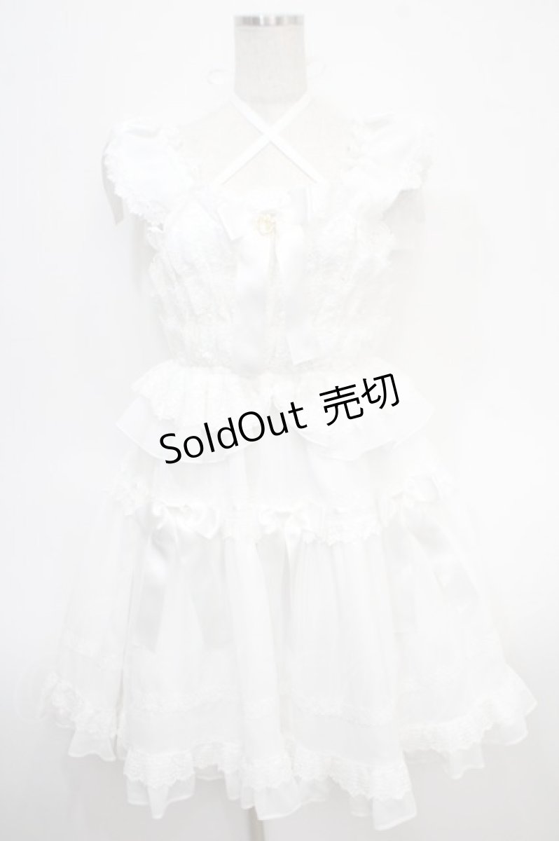 画像1: BABY,THE STARS SHINE BRIGHT / Le lienジャンパースカート  オフ白 Y-25-04-26-110-BA-OP-SZ-ZY (1)