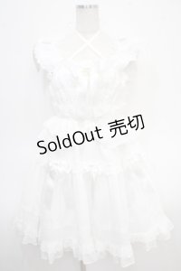 BABY,THE STARS SHINE BRIGHT / Le lienジャンパースカート  オフ白 Y-25-04-26-110-BA-OP-SZ-ZY