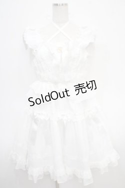 画像1: BABY,THE STARS SHINE BRIGHT / Le lienジャンパースカート  オフ白 Y-25-04-26-110-BA-OP-SZ-ZY