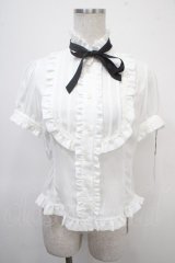 Innocent World / スタンドカラーローズレースブラウス S ホワイト Y-25-04-26-011-IW-BL-SZ-ZY
