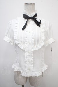 Innocent World / スタンドカラーローズレースブラウス S ホワイト Y-25-04-26-011-IW-BL-SZ-ZY