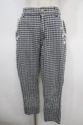 axes femme / お花レースクロップド丈パンツ M 黒 Y-25-04-26-115-AX-PA-SZ-ZY