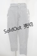 axes femme / お花レースクロップド丈パンツ M 黒 Y-25-04-26-115-AX-PA-SZ-ZY