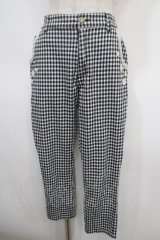 axes femme / お花レースクロップド丈パンツ M 黒 Y-25-04-26-115-AX-PA-SZ-ZY