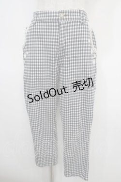 画像1: axes femme / お花レースクロップド丈パンツ M 黒 Y-25-04-26-115-AX-PA-SZ-ZY