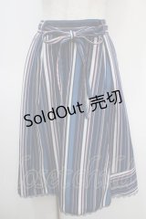 axes femme / ストライプスカート M 紺 Y-25-04-26-116-AX-BL-SZ-ZT218