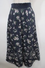 axes femme / ゆったりシルエットスカウチョ M 紺 Y-25-04-26-117-AX-PA-SZ-ZY