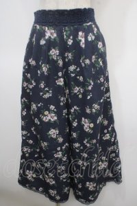 axes femme / ゆったりシルエットスカウチョ M 紺 Y-25-04-26-117-AX-PA-SZ-ZY