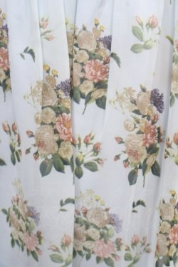 画像3: axes femme / 転写風ローズブーケスカート M ブルー Y-25-04-26-118-AX-SK-SZ-ZY